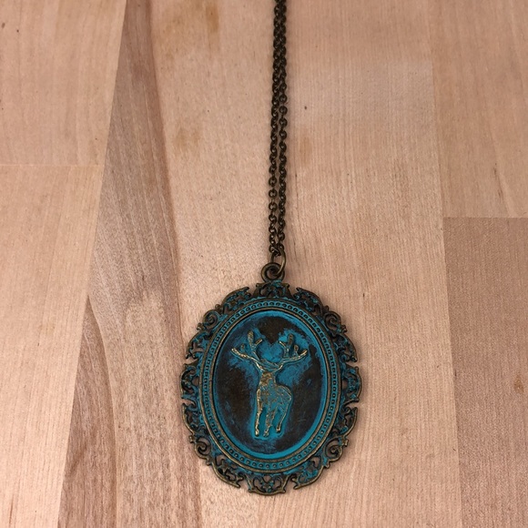 Reindeer pendant necklace from Toronto local artist, 30”, come with a box - Picture 8 of 9